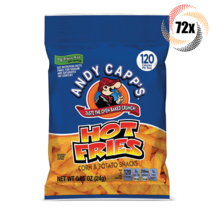 72x Bags Andy Capp's Hot Flavored Oven Baked Crunchy Fries Snack .85oz - $941.16 MXN