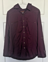 Cato Rich Purple Shirt with Brass Buttons Size L - $15.10