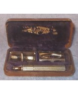 Vintage Antique Gillette Single Edge Razor with Box and Star Blade USA Made - $34.23 CAD