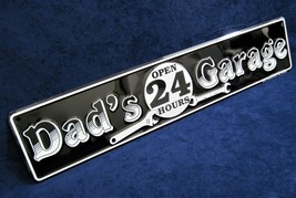 Dad's 24 Hour Garage -*US MADE*- 24" Embossed Metal Sign - Man Cave Garage Décor - £15.94 GBP