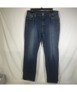 Lucky Brand Blue Jeans Mens Size 34x31 Bootcut Regular Length Dark Denim - £10.97 GBP