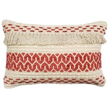 Ojai Red Bohemian Pillow 16x24, with Polyfill Insert - £44.06 GBP