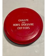 Vintage Canape &amp; Hors D&#39;oeuvre Cutters with Tin 12 Cutter Shapes *Pre-Ow... - $12.99