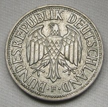 1958F Germany 1 Mark Coin XF AD954 - $36.70