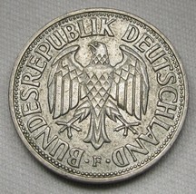 1958F Germany 1 Mark Coin XF AD954 - £27.57 GBP