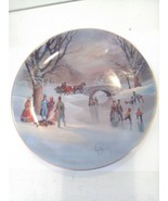 1987 Collector Plate &quot;Holiday Skaters&quot; by Lloyd Garrison, W.S. George  - €9,57 EUR