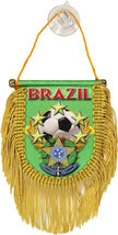 Brazil (Soccer Ball) Window Hanging Flag (Shield) - £7.19 GBP