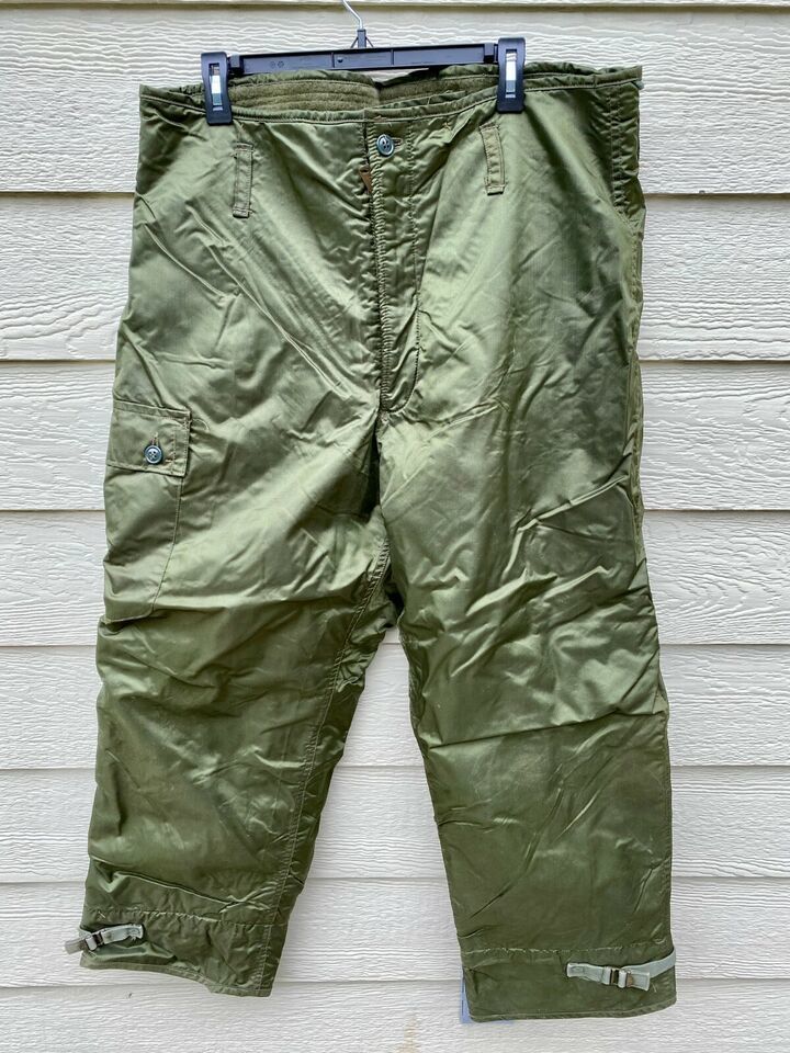 1973 US Military Issued Extreme Cold Weather Men&#39;s Impermeable Pants - L... - $107.53