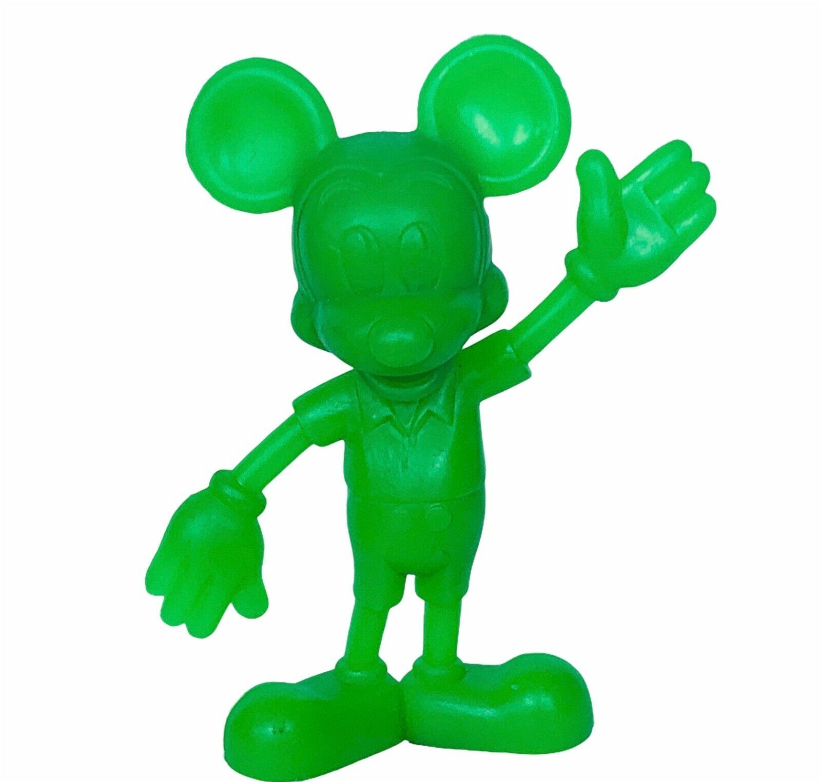 Primary image for Louis Marx Toys Walt Disney figurine vtg 1960s RARE 6" Green Mickey Mouse neon