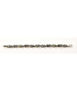 *Sterling Silver 925 Multi Stone Floral Link Bracelet 7.25" - $179.99
