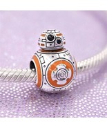 2020 Winter Release 925 Sterling Silver Star Wars BB-8 Charm With Enamel Charm   - $16.80
