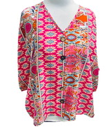 Shein pink oversized lightweight flowy pullover tunic top short sleeve m... - £22.06 GBP