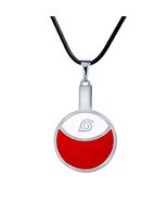 NARUTO UCHIHA CLAN NECKLACE 1.5&quot; Pendant Red White Manga Anime Fan Cosplay - $166.65 MXN