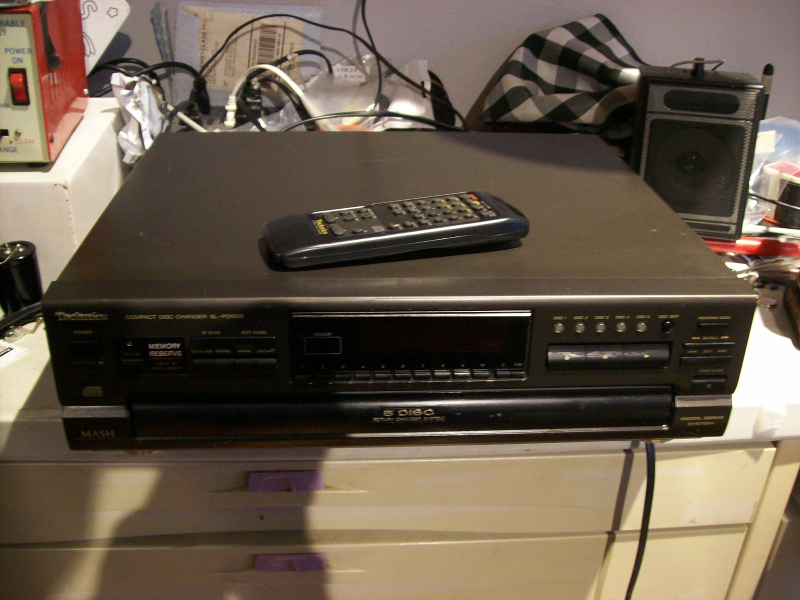 TechnicsSL-PD1000 5 Disc CD Changer Player W/ Remote SERVICED - $129.99