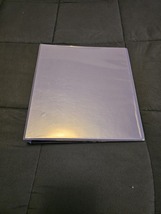 staples sky blue binder 1" inch three D rings  - $8.00