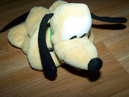 Disney Store Pluto Puppy Dog Bean Bag Plush Doll Toy Stuffed Animal 8&quot; L... - $14.00