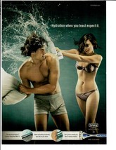 2010 Print Ad Schick Hydro 3 Razors Hydration You Least Expect Pillow Fight - £10.05 GBP
