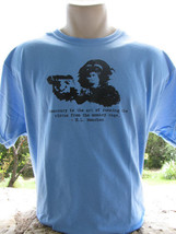 Monkey With A Gun T-Shirt Libertarian HL Mencken Quote - $14.84