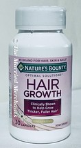 Nature&#39;s Bounty Hair Growth Advanced Hair Complex 30 capsules 1/2025 FRESH!! - £14.34 GBP