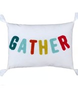 NEW! 2 Pack Target GATHER Decorative Pillow Colorful Tassels White - $339.09 MXN