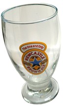 The One and Only...NEWCASTLE BROWN ALE, schooner beer glasses, stemmed - $14.99