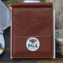 The PGA Championship 2023 Wallet Tan Ahead Leather Great Looking - $554.72 MXN
