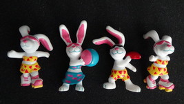 Beach Bunnies X 4 Figures By Applause From Hardees 1989. - $7.59