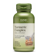 GNC Herbal Supplement Turmeric Complex 100 Caps Powerful AyurvedicAntiox... - £11.35 GBP