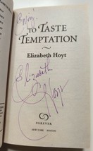 2 Elizabeth Hoyt Book Lot To Taste Temptation SIGNED + The Raven Prince Romance - £26.50 GBP