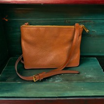 Fossil Sadie Crossbody Bag Pebble Leather Triple Compartment Adjustable ... - £25.00 GBP