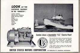 1950 Print Ad US United States Motors Corp Camden Shipbuilding Oshkosh,WI - $9.25