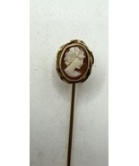 Walter E Hayward Cameo Stick Pin WEH Gold Filled Antique 19th Century Ha... - $558.72 MXN