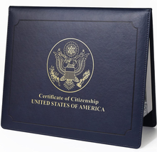 US Citizenship Certificate Holder - US Citizenship Gifts - PU Naturalization .. - £11.61 GBP