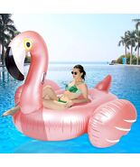 Giant Inflatable Flamingo Ride On Pool Float, Blow Up Pool Floatie with ... - $2,297.46 MXN