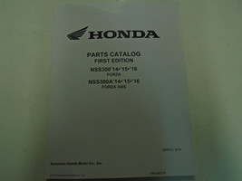 2014 2015 Honda NSS300/A NSS300A Forza Parts Catalog Manual New Factory OEM Book - $107.72