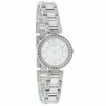 NEW Timex Classic T2P415 Crystal Ladies Silver Dial Stainless Steel Quartz Watch - £47.95 GBP