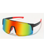 Panoramic sports sunglasses for men and women with UV protection (UV400). - $9.92