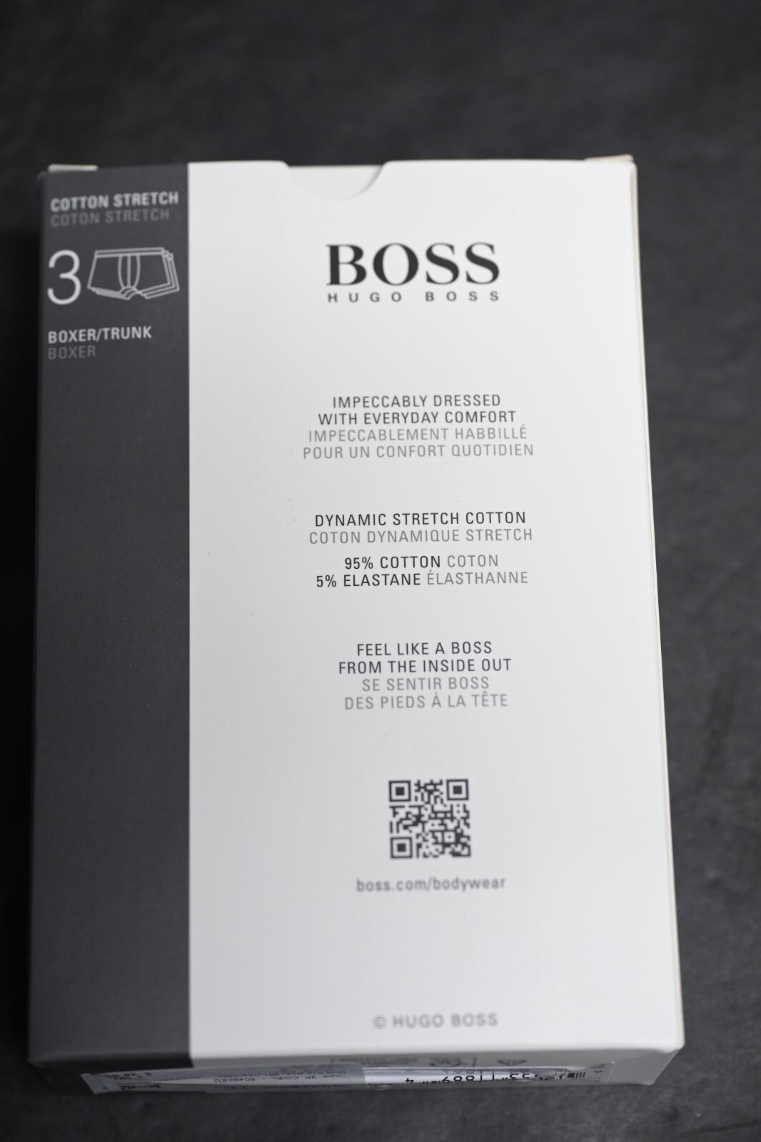 HUGO BOSS Hommes 3-Pack Multicolore Coton Extensible Coffre Caleçon Boxer De XL Item image 2
