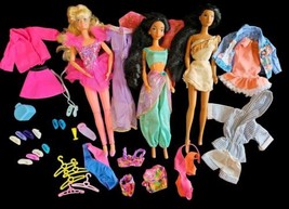 Barbie Mattel Disney Doll Clothing Accessories Lot Jasmine Pocahontas Ba... - $102.92