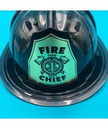 Plastic Fireman Black Helmet Fire Chief Rescue Toy Vintage by Tim Mee RARE - €34,16 EUR