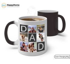 Personalized Mug Father&#39;s Day Gifts for Dad Custom Photo Collage Coffee ... - £20.74 GBP+
