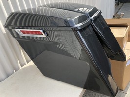 Improved4&quot; Extended Hard Bags Black Pearl for Harley Road King Street Gl... - $475.20