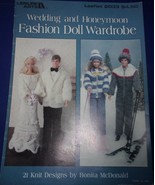Leisure Arts Leaflet Knit Wedding &amp; Honeymoon Barbie Fashion Doll Wardrobe  - $9.51 CAD