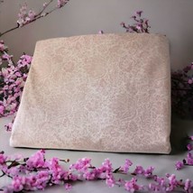 Lauren Ralph Lauren Pale Pink Paisley Flat Sheet Full White Floral Renaissance  - $49.48