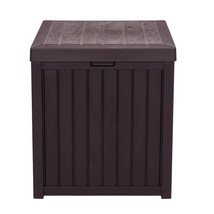 51gal 195L Outdoor Garden Plastic Storage Deck Box Chest Tools Cushions Toys Sea - £122.80 GBP