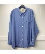 Timberland Plaid Button Up Shirt Sz XL Mens Casual Blue Long Sleeve Top ... - £12.54 GBP