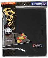 12-Pocket Z-Folio LX Trading Card Albums, Black - £36.82 GBP