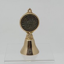 Ellis Island Souvenir Bell RARE 4&quot; Metal Collectible Brass New York - £9.40 GBP