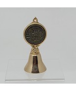 Ellis Island Souvenir Bell RARE 4&quot; Metal Collectible Brass New York - £9.33 GBP
