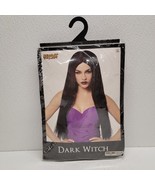 Spirit Halloween Adult Long Black Straight Women Dark Witch Wig - $17.50 CAD